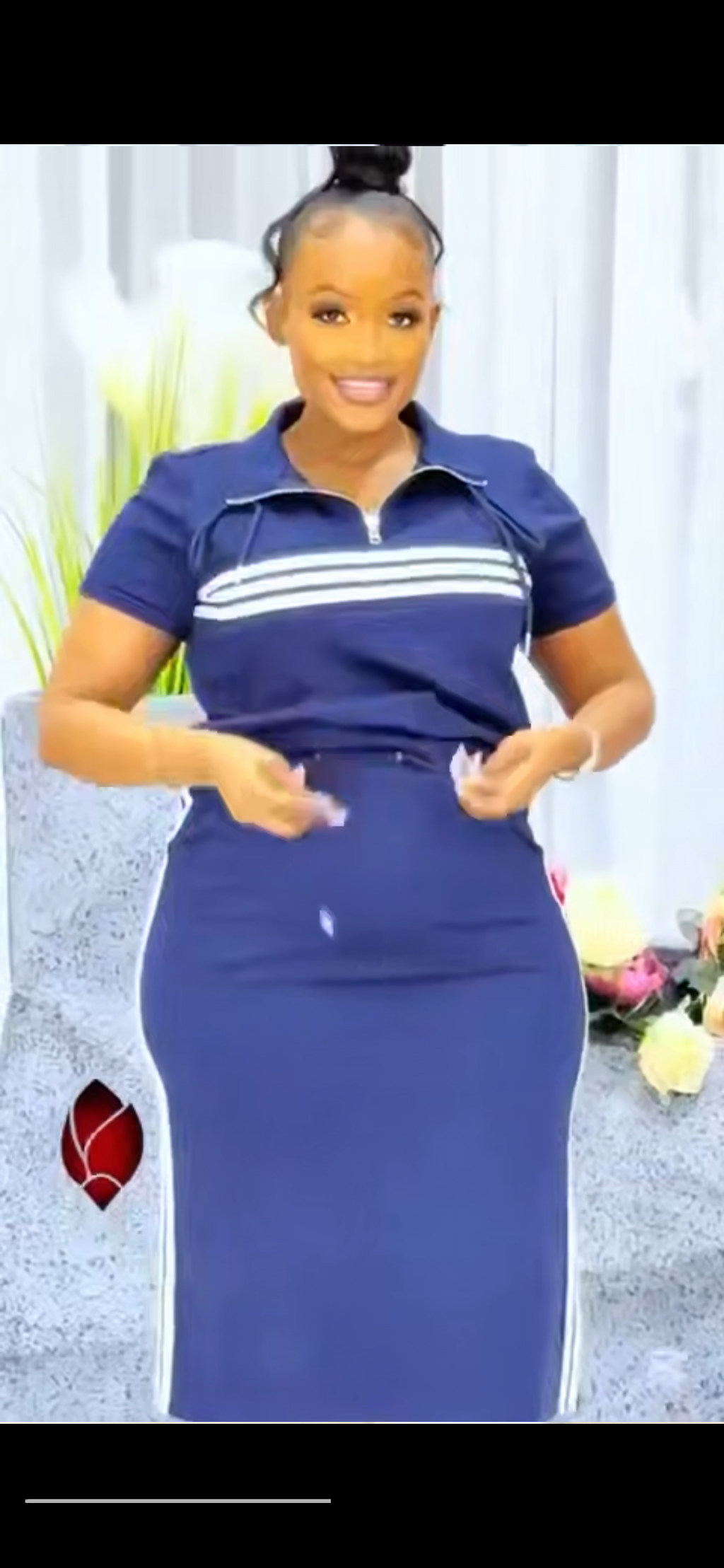 Skirt and blouse