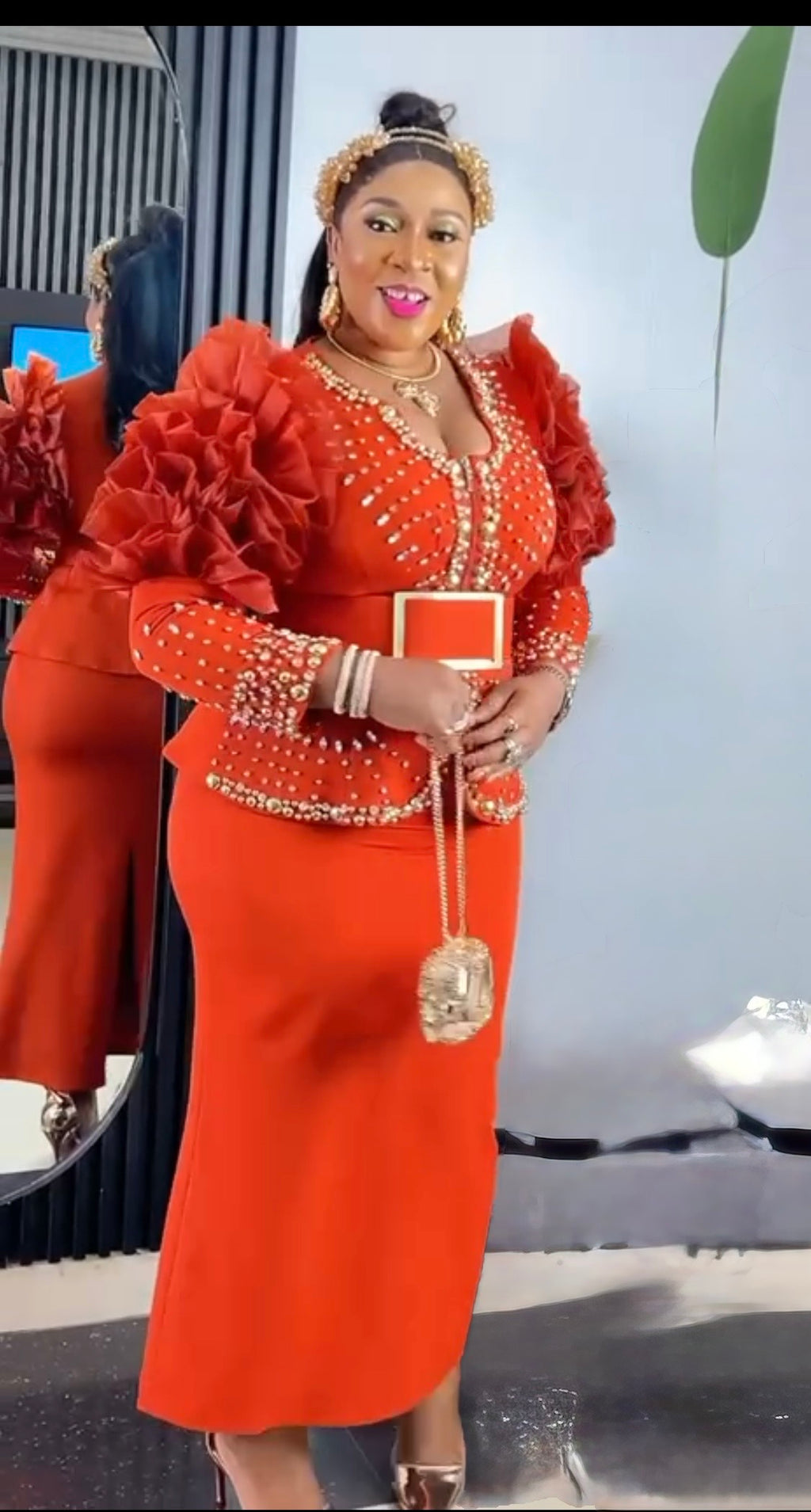 Skirt and blouse