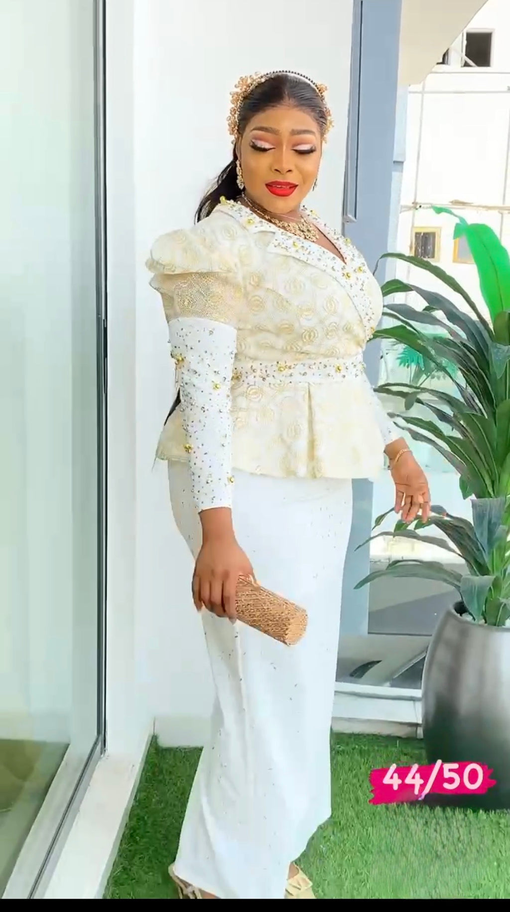 Skirt and blouse