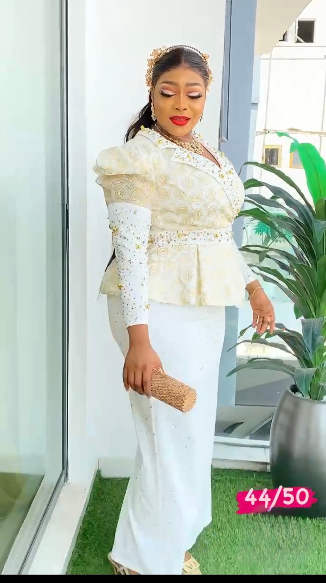 Skirt and blouse