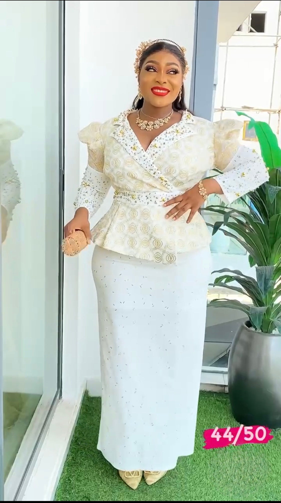 Skirt and blouse
