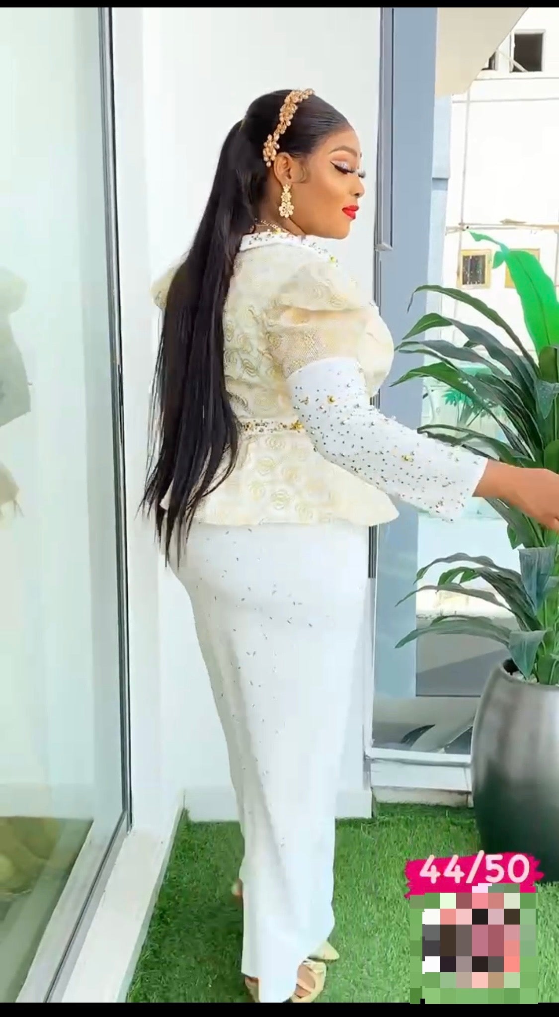 Skirt and blouse
