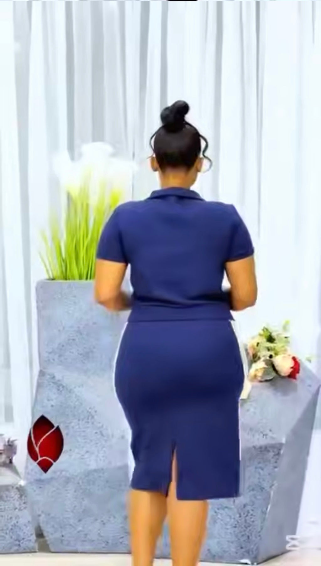 Skirt and blouse