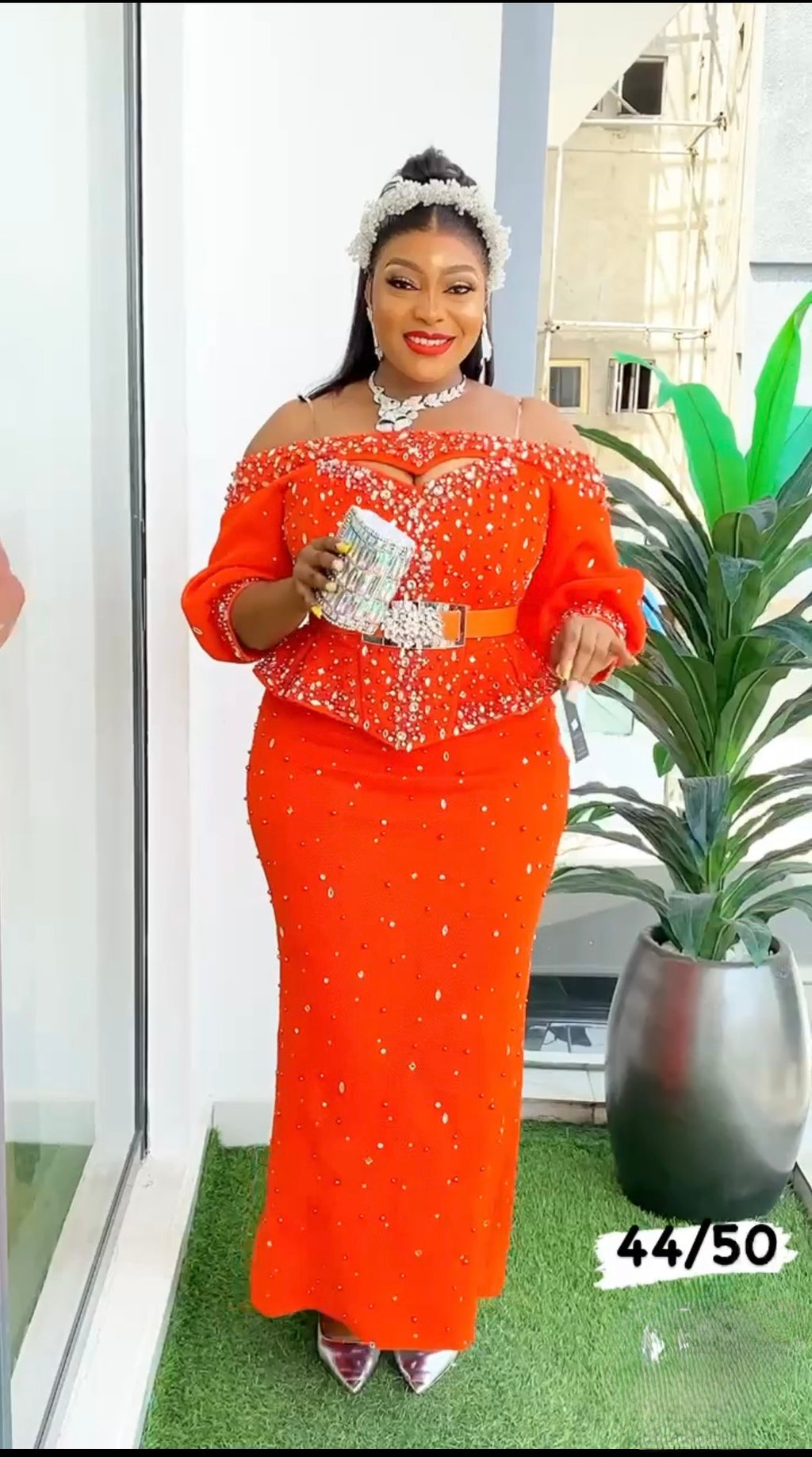 Skirt and blouse